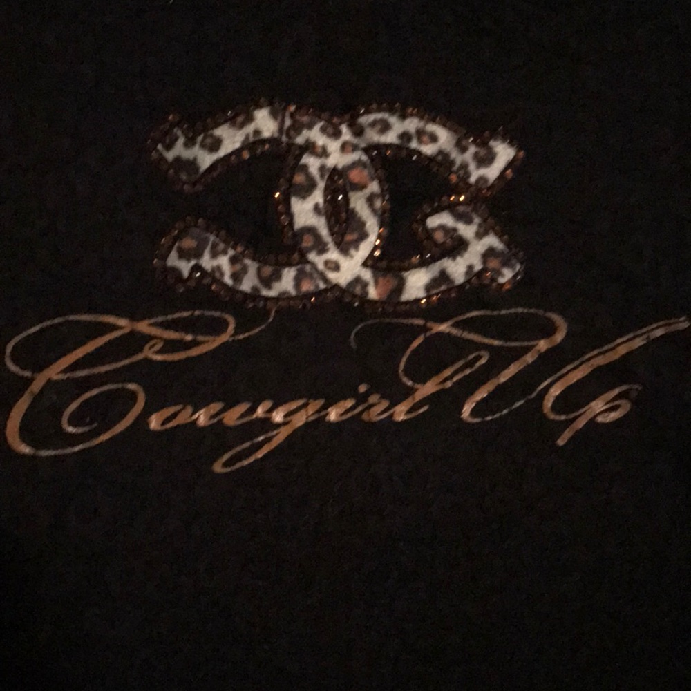 Cowgirl up size large sheet T-shirt